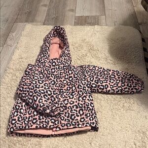 Toddler Children’s Place Pink Leopard Print Puffer Jacket